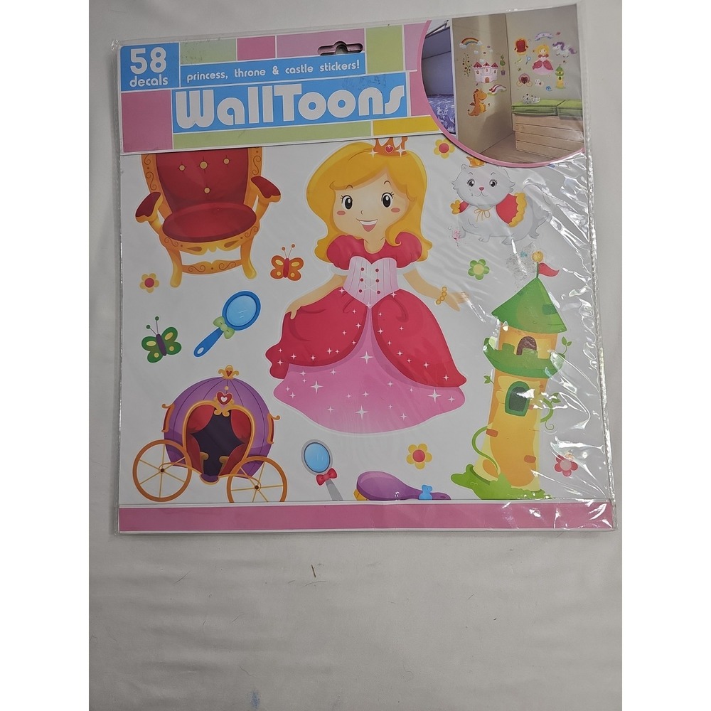 WallToons Princess, Throne & Castle Theme Wall Decals Edge Home Products - NEW